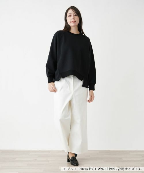 Leilian PLUS HOUSE / レリアンプラスハウス スウェット | 【店舗人気】イレギュラーヘムプルオーバー【プラス企画】 | 詳細4