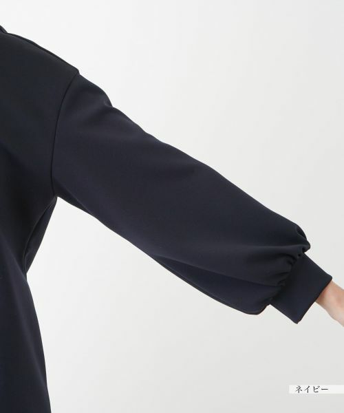 Leilian PLUS HOUSE / レリアンプラスハウス ドレス | 【店舗人気】異素材切替フレアワンピース【プラス企画】 | 詳細12