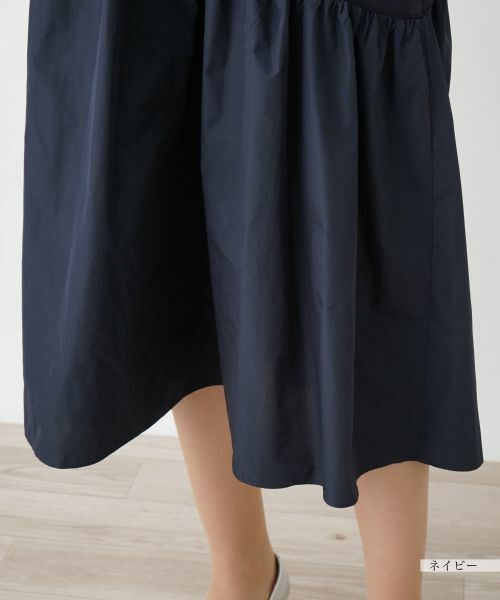 Leilian PLUS HOUSE / レリアンプラスハウス ドレス | 【店舗人気】異素材切替フレアワンピース【プラス企画】 | 詳細14