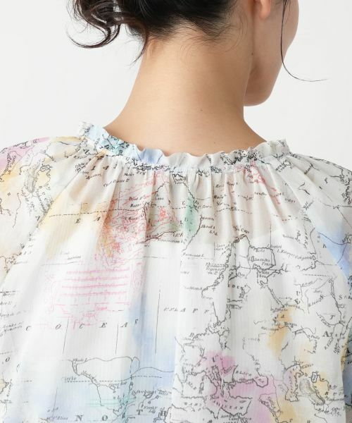 Leilian PLUS HOUSE / レリアンプラスハウス シャツ・ブラウス | 【店舗人気】プリントフリルブラウス | 詳細8