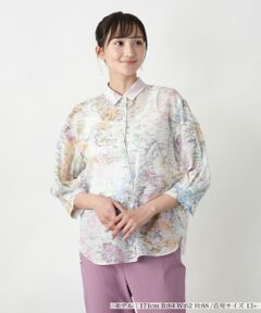 Leilian PLUS HOUSE / レリアンプラスハウス シャツ・ブラウス | プリントブラウス