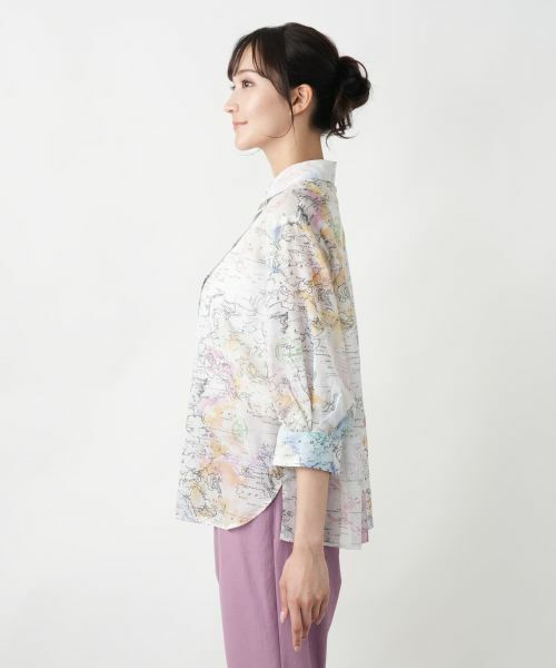 Leilian PLUS HOUSE / レリアンプラスハウス シャツ・ブラウス | プリントブラウス | 詳細5