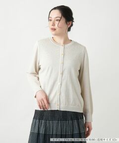 Leilian PLUS HOUSE / レリアンプラスハウス カーディガン・ボレロ | ラメカーディガン【Leilian WHITE LABEL】