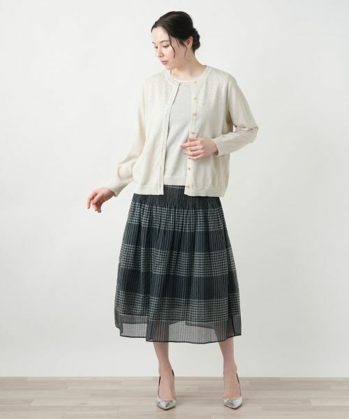 Leilian PLUS HOUSE / レリアンプラスハウス カーディガン・ボレロ | ラメカーディガン【Leilian WHITE LABEL】 | 詳細1