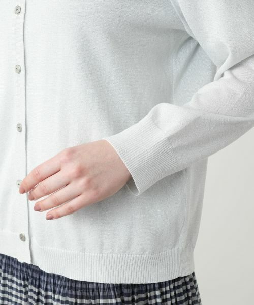 Leilian PLUS HOUSE / レリアンプラスハウス カーディガン・ボレロ | ラメカーディガン【Leilian WHITE LABEL】 | 詳細13