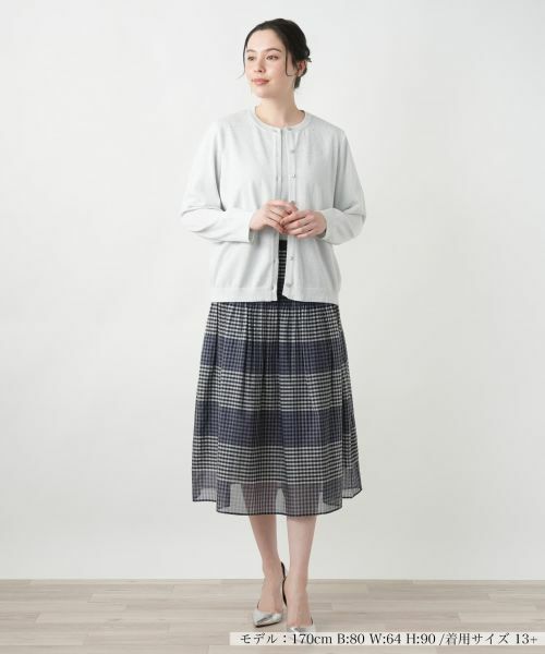 Leilian PLUS HOUSE / レリアンプラスハウス カーディガン・ボレロ | ラメカーディガン【Leilian WHITE LABEL】 | 詳細4