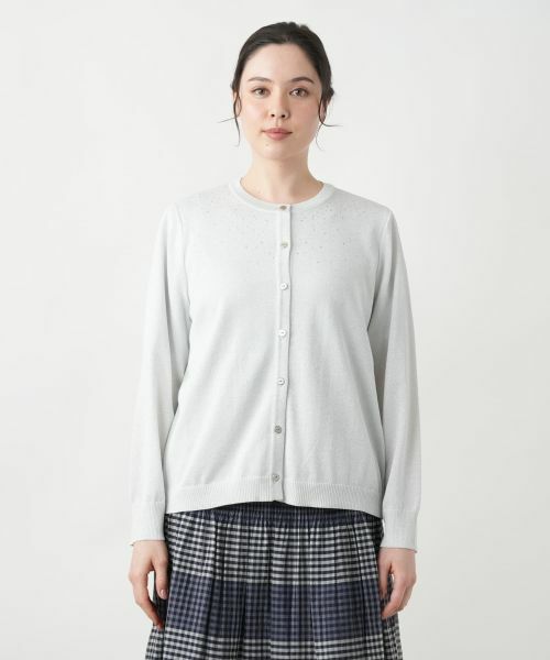Leilian PLUS HOUSE / レリアンプラスハウス カーディガン・ボレロ | ラメカーディガン【Leilian WHITE LABEL】 | 詳細7