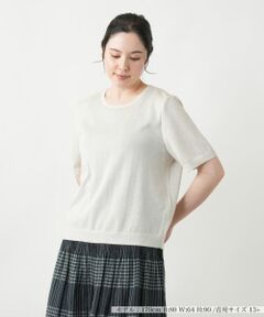 Leilian PLUS HOUSE / レリアンプラスハウス ニット・セーター | 【店舗人気】ラメニット【Leilian WHITE LABEL】