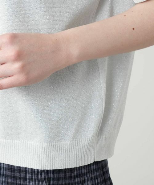 Leilian PLUS HOUSE / レリアンプラスハウス ニット・セーター | 【店舗人気】ラメニット【Leilian WHITE LABEL】 | 詳細12