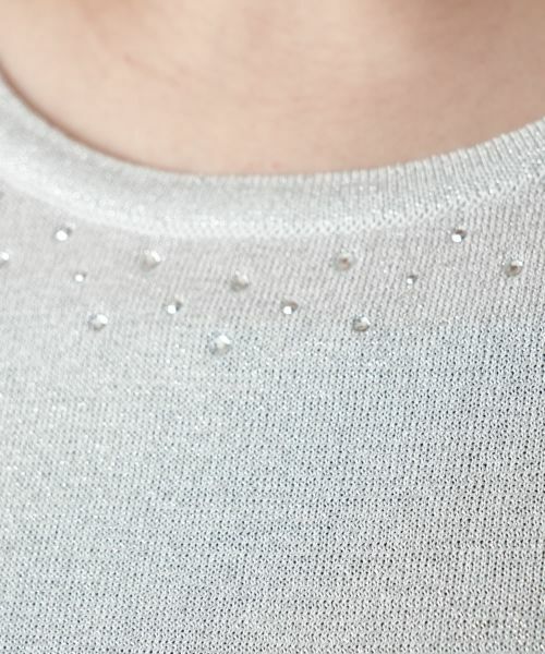Leilian PLUS HOUSE / レリアンプラスハウス ニット・セーター | 【店舗人気】ラメニット【Leilian WHITE LABEL】 | 詳細13