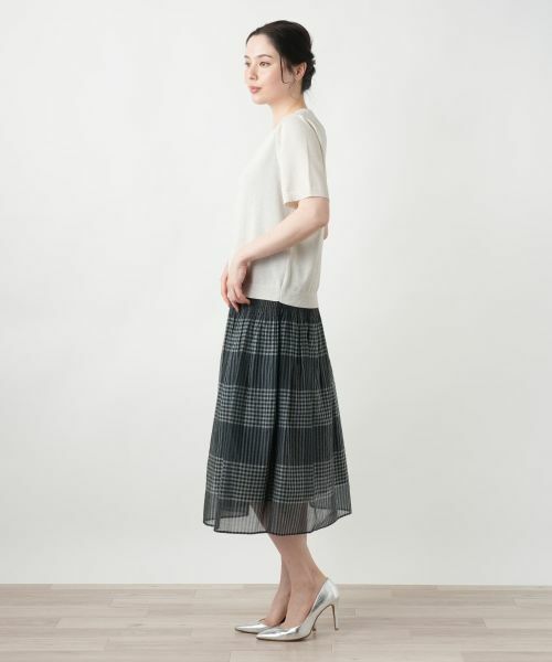 Leilian PLUS HOUSE / レリアンプラスハウス ニット・セーター | 【店舗人気】ラメニット【Leilian WHITE LABEL】 | 詳細2