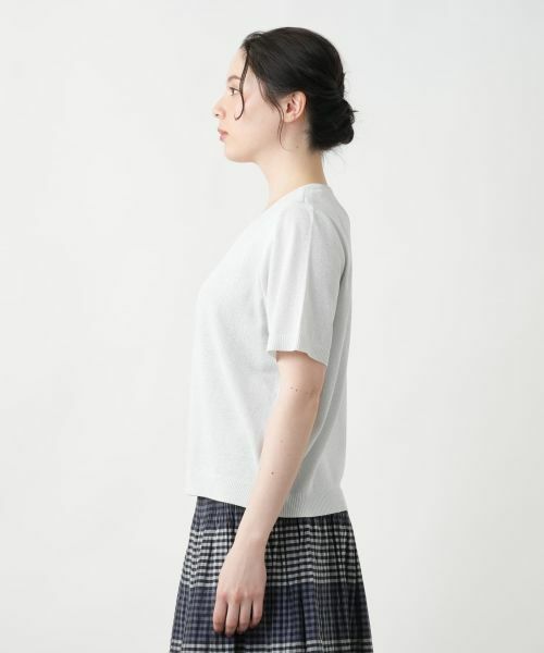 Leilian PLUS HOUSE / レリアンプラスハウス ニット・セーター | 【店舗人気】ラメニット【Leilian WHITE LABEL】 | 詳細8