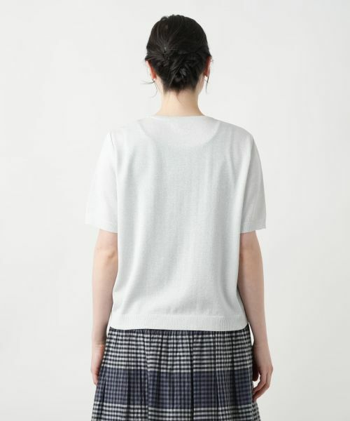 Leilian PLUS HOUSE / レリアンプラスハウス ニット・セーター | 【店舗人気】ラメニット【Leilian WHITE LABEL】 | 詳細9