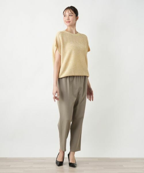 Leilian PLUS HOUSE / レリアンプラスハウス テーラードジャケット | 【店舗人気】ラメニットベスト【Leilian WHITE LABEL】 | 詳細1