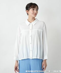 Leilian PLUS HOUSE / レリアンプラスハウス シャツ・ブラウス | 【店舗人気】タックブラウス