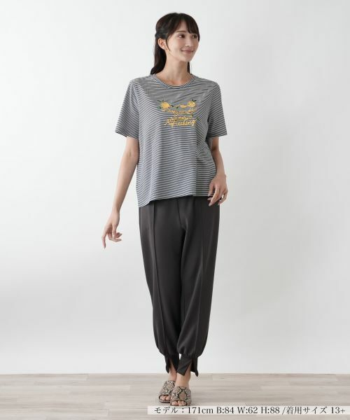 Leilian PLUS HOUSE / レリアンプラスハウス Tシャツ | 【店舗人気】ナローボーダーTシャツ【Leilian WHITE LABEL】 | 詳細4