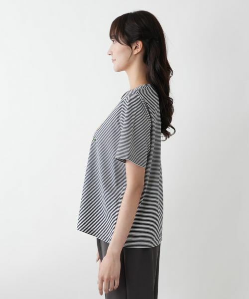 Leilian PLUS HOUSE / レリアンプラスハウス Tシャツ | 【店舗人気】ナローボーダーTシャツ【Leilian WHITE LABEL】 | 詳細8