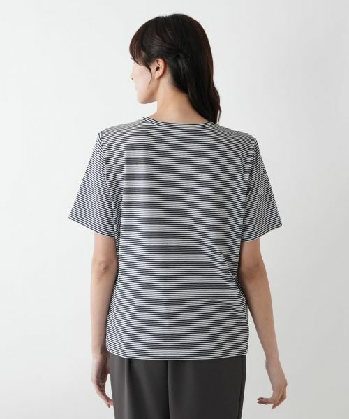 Leilian PLUS HOUSE / レリアンプラスハウス Tシャツ | 【店舗人気】ナローボーダーTシャツ【Leilian WHITE LABEL】 | 詳細9