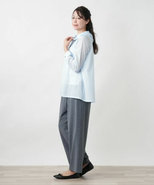 Leilian PLUS HOUSE / レリアンプラスハウス シャツ・ブラウス | 【店舗人気】フーデッドブラウス【Leilian WHITE LABEL】 | 詳細2