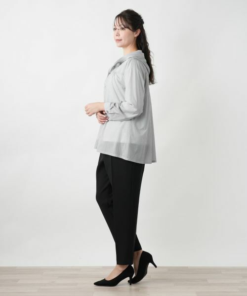 Leilian PLUS HOUSE / レリアンプラスハウス シャツ・ブラウス | 【店舗人気】フーデッドブラウス【Leilian WHITE LABEL】 | 詳細5