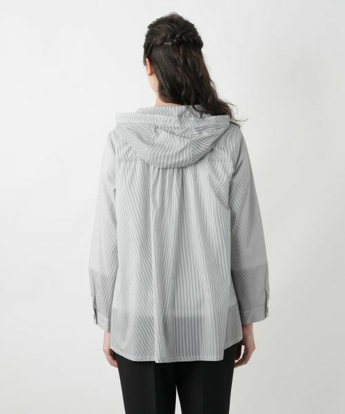 Leilian PLUS HOUSE / レリアンプラスハウス シャツ・ブラウス | 【店舗人気】フーデッドブラウス【Leilian WHITE LABEL】 | 詳細9