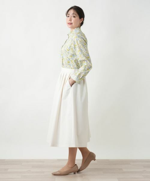 Leilian PLUS HOUSE / レリアンプラスハウス ミニ・ひざ丈スカート | 【店舗人気】洗えるギャザースカート | 詳細2