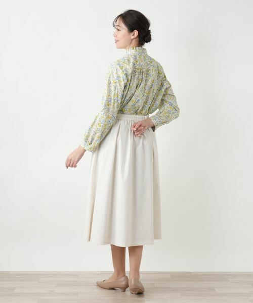 Leilian PLUS HOUSE / レリアンプラスハウス ミニ・ひざ丈スカート | 【店舗人気】洗えるギャザースカート | 詳細3