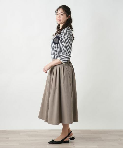 Leilian PLUS HOUSE / レリアンプラスハウス ミニ・ひざ丈スカート | 【店舗人気】洗えるギャザースカート | 詳細5