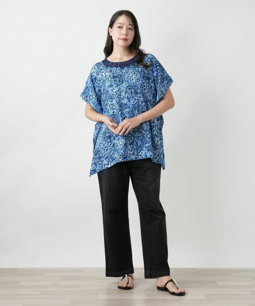 Leilian PLUS HOUSE / レリアンプラスハウス シャツ・ブラウス | ペイズリーレース刺繍ブラウス | 詳細1