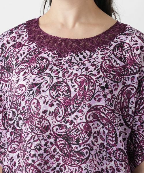 Leilian PLUS HOUSE / レリアンプラスハウス シャツ・ブラウス | ペイズリーレース刺繍ブラウス | 詳細10
