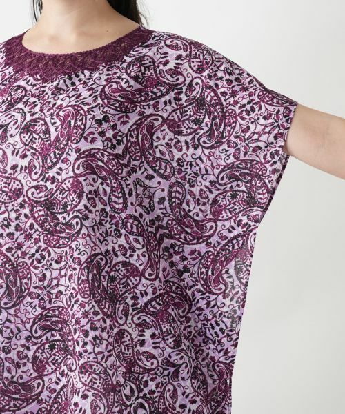 Leilian PLUS HOUSE / レリアンプラスハウス シャツ・ブラウス | ペイズリーレース刺繍ブラウス | 詳細13