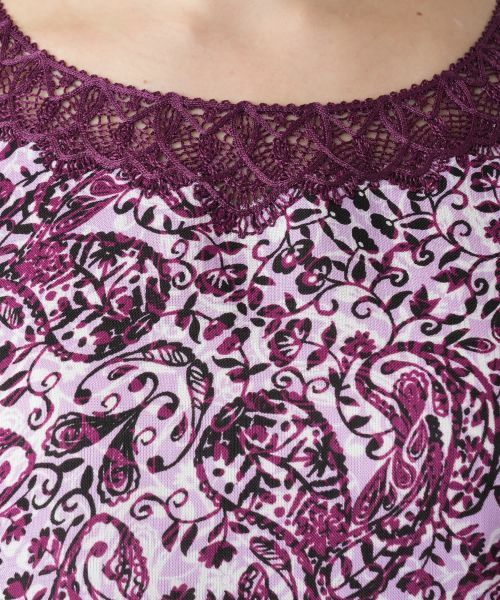 Leilian PLUS HOUSE / レリアンプラスハウス シャツ・ブラウス | ペイズリーレース刺繍ブラウス | 詳細15
