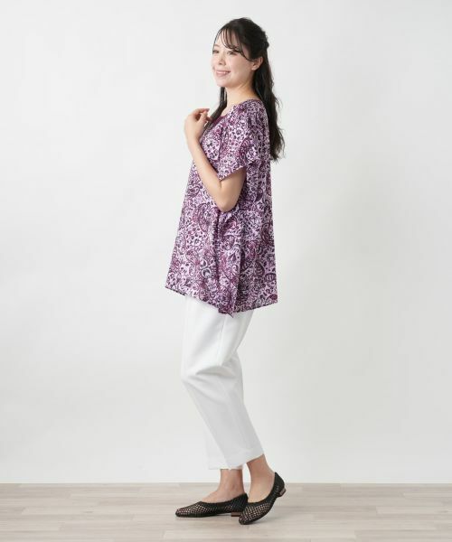 Leilian PLUS HOUSE / レリアンプラスハウス シャツ・ブラウス | ペイズリーレース刺繍ブラウス | 詳細5