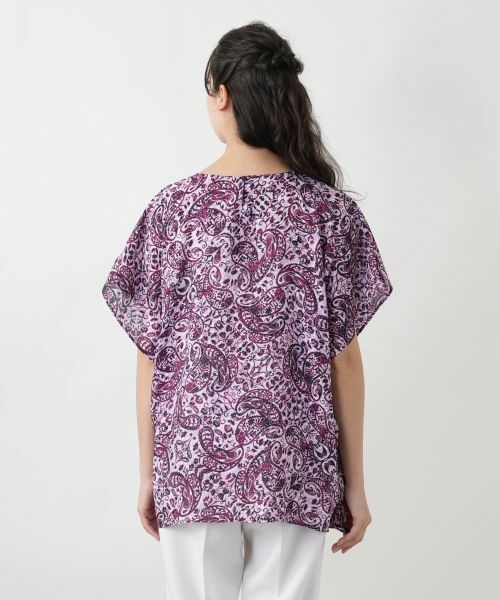 Leilian PLUS HOUSE / レリアンプラスハウス シャツ・ブラウス | ペイズリーレース刺繍ブラウス | 詳細9