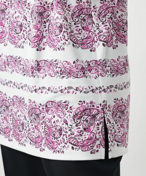 Leilian PLUS HOUSE / レリアンプラスハウス シャツ・ブラウス | 【店舗人気】ペイズリー柄キーネックブラウス | 詳細14