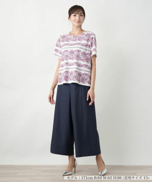 Leilian PLUS HOUSE / レリアンプラスハウス カットソー | 【店舗人気】ペイズリーカットソー | 詳細1