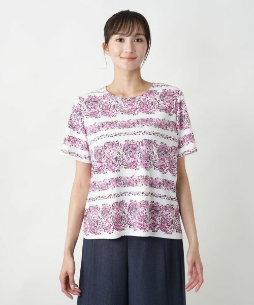 Leilian PLUS HOUSE / レリアンプラスハウス カットソー | 【店舗人気】ペイズリーカットソー | 詳細4