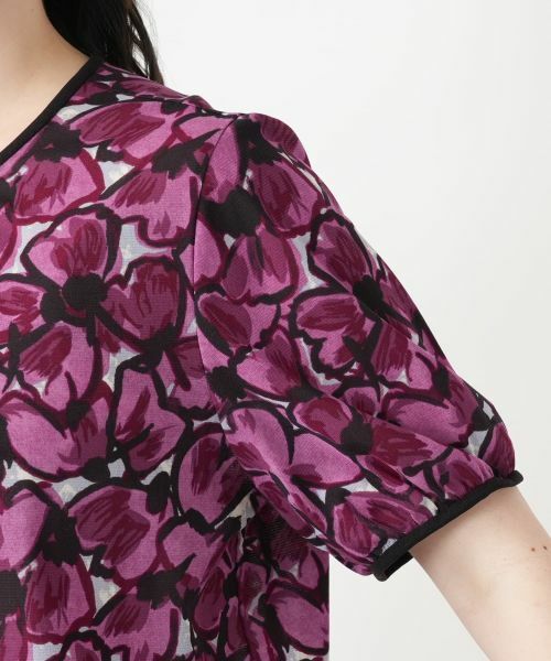 Leilian PLUS HOUSE / レリアンプラスハウス シャツ・ブラウス | 【店舗人気】フラワー柄クルーネックブラウス | 詳細13