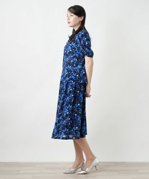 Leilian PLUS HOUSE / レリアンプラスハウス シャツ・ブラウス | 【店舗人気】フラワー柄クルーネックブラウス | 詳細2