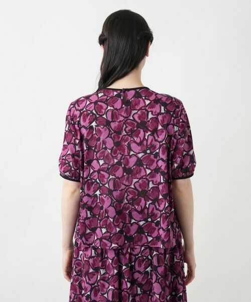 Leilian PLUS HOUSE / レリアンプラスハウス シャツ・ブラウス | 【店舗人気】フラワー柄クルーネックブラウス | 詳細9