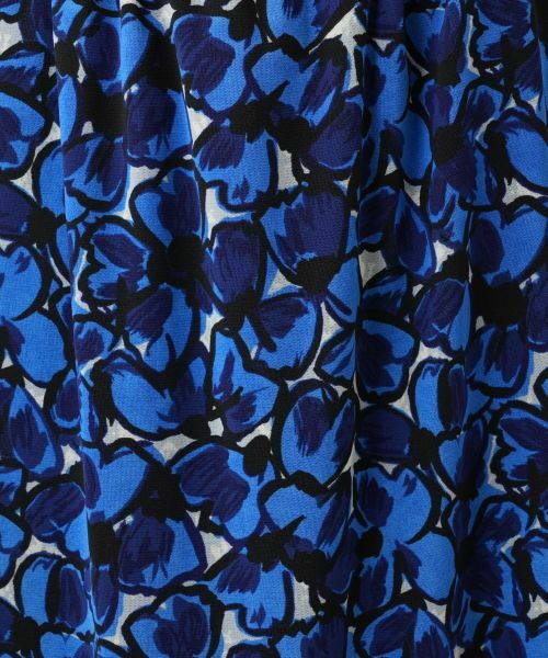 Leilian PLUS HOUSE / レリアンプラスハウス ミニ・ひざ丈スカート | フラワー柄フレアスカート | 詳細13