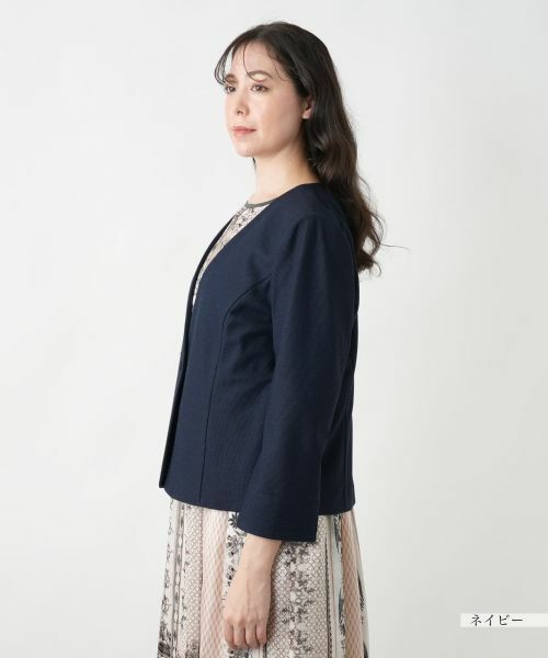 Leilian PLUS HOUSE / レリアンプラスハウス テーラードジャケット | 【店舗人気】ノーカラージャケット | 詳細8