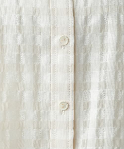 Leilian PLUS HOUSE / レリアンプラスハウス シャツ・ブラウス | 【店舗人気】シアーチェックブラウス【Leilian WHITE LABEL】 | 詳細17