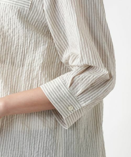 Leilian PLUS HOUSE / レリアンプラスハウス シャツ・ブラウス | 【店舗人気】ストライプチュニックブラウス【Leilian WHITE LABEL】 | 詳細13