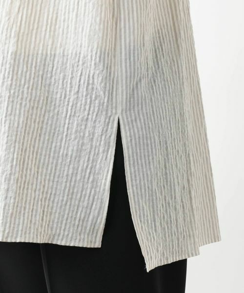 Leilian PLUS HOUSE / レリアンプラスハウス シャツ・ブラウス | 【店舗人気】ストライプチュニックブラウス【Leilian WHITE LABEL】 | 詳細14