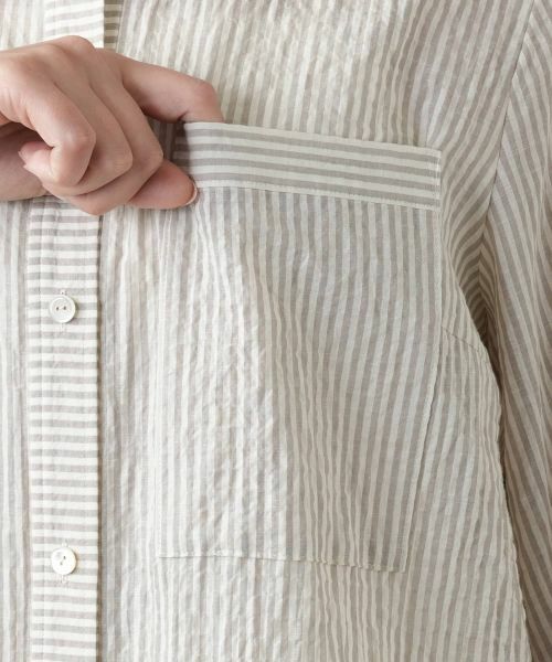 Leilian PLUS HOUSE / レリアンプラスハウス シャツ・ブラウス | 【店舗人気】ストライプチュニックブラウス【Leilian WHITE LABEL】 | 詳細15