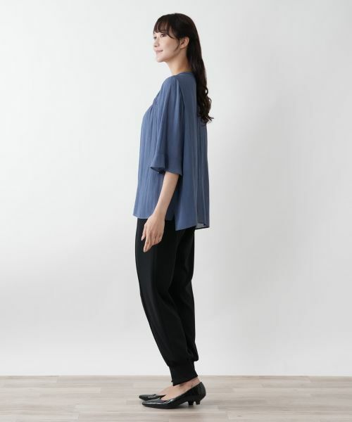 Leilian PLUS HOUSE / レリアンプラスハウス シャツ・ブラウス | 【店舗人気】ギャザーブラウス【Leilian WHITE LABEL】 | 詳細2