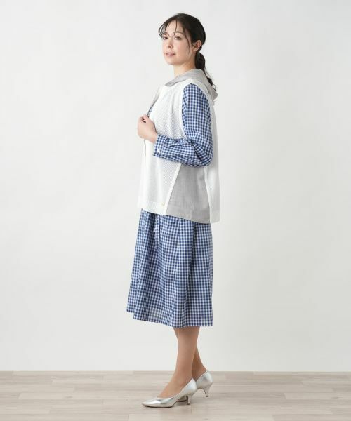 Leilian PLUS HOUSE / レリアンプラスハウス テーラードジャケット | 【店舗人気】フード切替ベスト | 詳細2