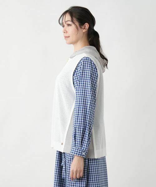 Leilian PLUS HOUSE / レリアンプラスハウス テーラードジャケット | 【店舗人気】フード切替ベスト | 詳細5