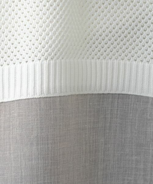 Leilian PLUS HOUSE / レリアンプラスハウス ニット・セーター | 【店舗人気】異素材切替クルーネックニット | 詳細11